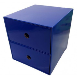 Next συρταριέρα 2 συρτάρια μπλε Υ22x23x21εκ.